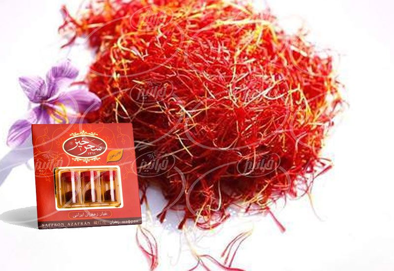 قیمت پودر زعفران سحرخیز با بسته بندی شیشه